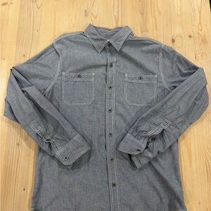 Converse Men's Gray Button-Up Shirt